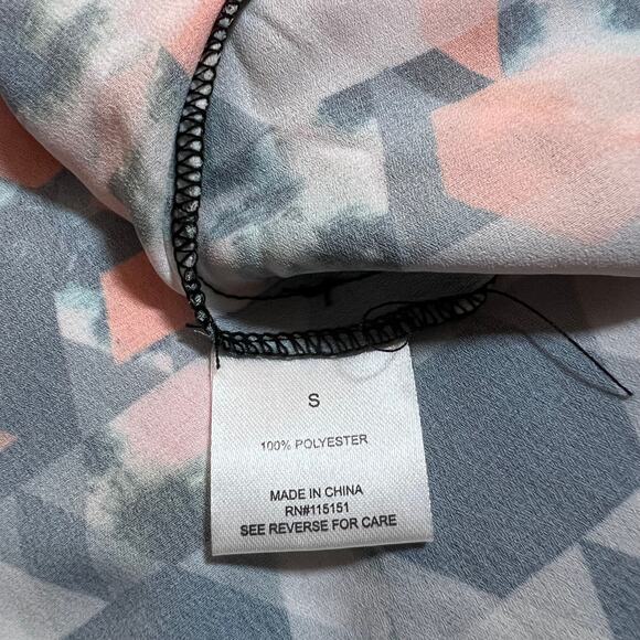 Romeo & Juliet Couture V-Neck Geometric Print Maxi Dress Size S Festival Casual - Picture 9 of 9